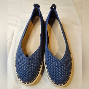 Rothy's Navy Blue Espadrille Flats
